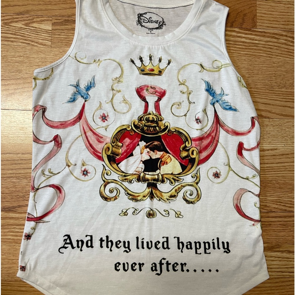 Disney Junior's Cinderella Happily Ever After Sublimated Muscle Tank Top